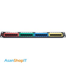 پچ پنل 24 پورت Cat6 UTP فول مدل FA-831K-248-C6 Color