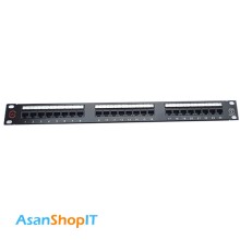 پچ پنل 24 پورت Cat6 UTP فول مدل FA-951K-248-C6-BK