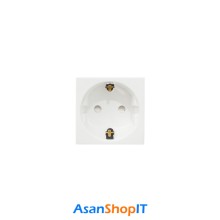 White Electrical Socket, Screwless – Simin Alborz