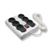 Omega-6-Outlet-3m-Power-Strip-Non-Earthing